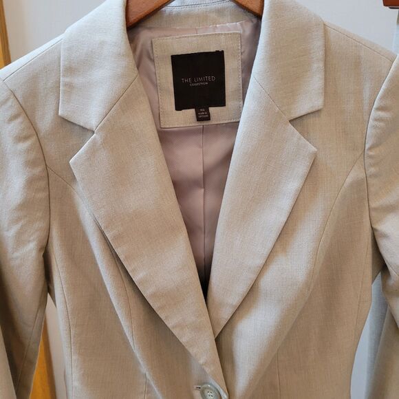 The Limited Womens Size  00/ 2 Beige Pant / Suit Jacket Set RN54974 - Picture 4 of 16